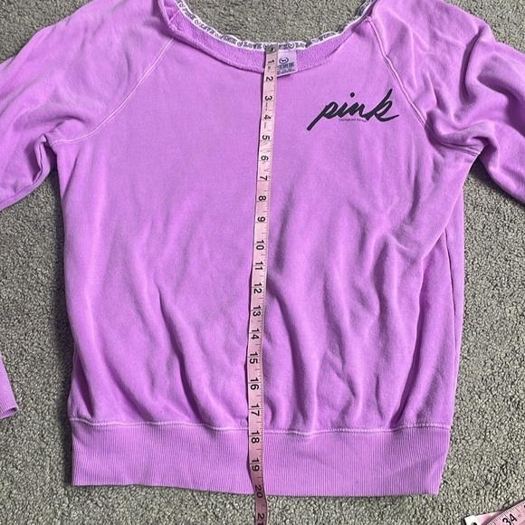 PINK Victoria’s Secret 2012 Purple Slouchy Crew Sweater | Size XS - Picture 10 of 10